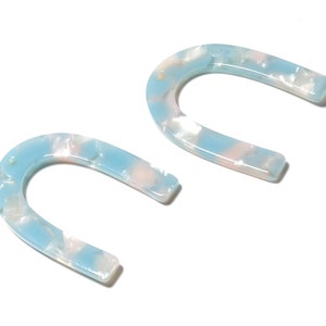 Acetate U Charm - U Earring and Pendant - Earring Findings - Jewelry Supplys - Color Code: A36 - 34.61x26.25x2.55mm - AC1114JJ