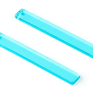 Acrylic Stick Charms - Bar Earrings and Pendant - Earring Findings  - Color Code: A68 - 59.6x7.8x2.6mm - AC1049-A68
