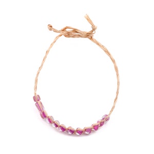 Lafite Grass Knotted Bracelet with Acrylic Beads - Lafite Grass Bracelet - Acrylic Beads Bracelet - Bracelet Jewelry - 264x4.29mm - LS1001
