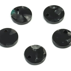 Acetate Acrylic Earring Charms - Round Acetate Earrings With 1 Hole - Color Code: A49 - Earring Findings - 11.82x11.82x2.6mm - AC1161-A49