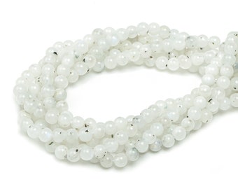 Blue Moonstone Round Beads 4mm - 15.5 inch - Round Gemstone Beads -  Natural Stone Beads - 4x4mm - NS1463