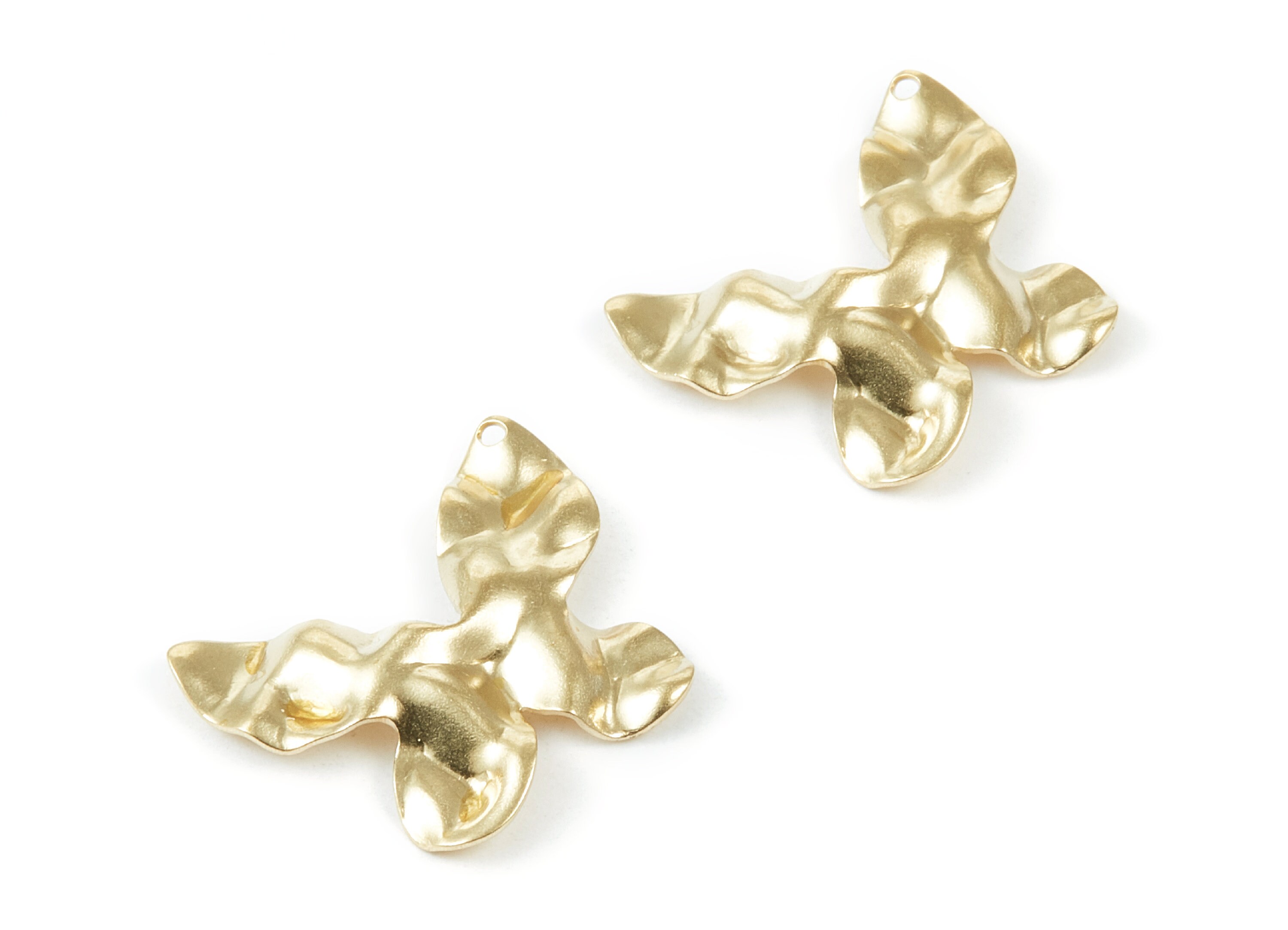 Stylysh March Birthstone Butterfly Enamel Charm - 9mm Stainless Steel Link For Italian Charm Bracelets