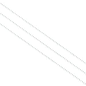 Może przedstawiać: Trzy cienkie, białe, ukośne linie na białym tle. Linie są r&oacute;wnoległe i r&oacute;wnomiernie rozmieszczone, tworząc minimalistyczny design. Linie wydają się proste i gładkie.