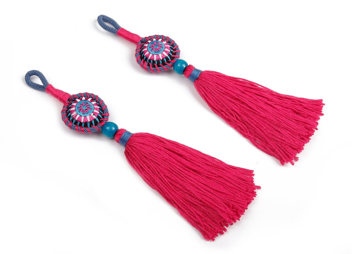 Large Luxe Tassel Wood Charms Bag Purse Charms Bag Purse Etsy