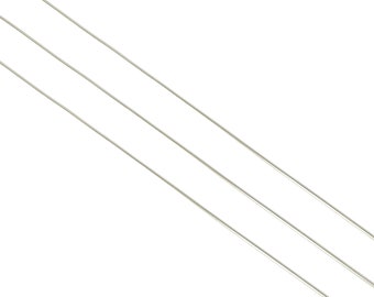 Fil d'acier de 0,4 mm - Fil à envelopper - Perles de fil en vrac - Acier inoxydable 304, argent - Fil d'acier massif - Fabrication de bijouterie -0,4 x 0,4 mm -PP10493-40