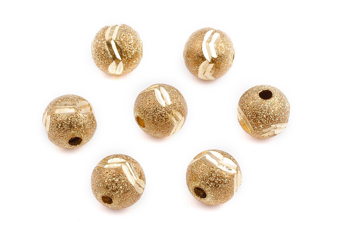 Brass Spacer Ball Beads Raw Brass Spacer Ball Beads Etsy
