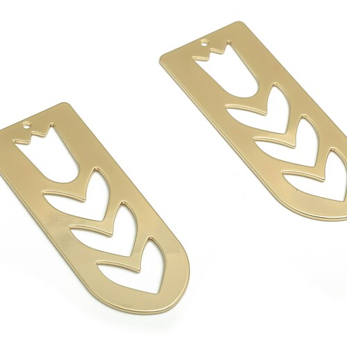 Brass Semi Circle Earring Charms Raw Brass Half Moon Pendant Etsy