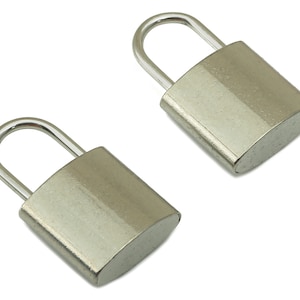 Stainless Steel Lock Earring Charm - Steel Fetter Earring Charm -304 Stainless Steel - Steel Padlock Charm -19.91x 11.72 x 24.95mm - SS1438