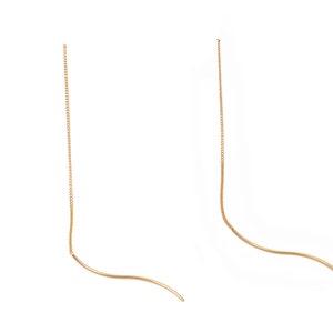 18 Gold Plating Brass Ear Wires – Simple Style Fish Hook with inside Loop – DIY Jewelry Making Supplies - 113.8x0.76x0.76mm - RGP3857