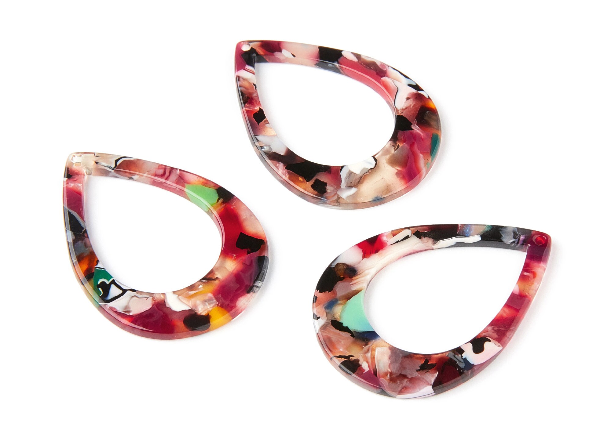 Acetate Drop Charms Drop Earrings and Pendant Earring Etsy