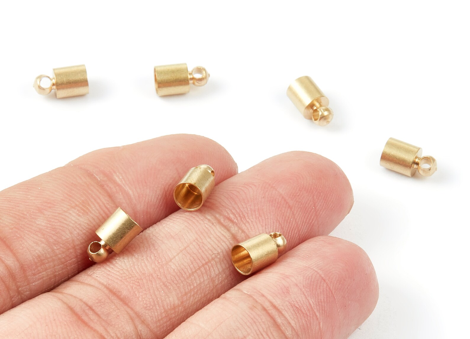 Brass Tassel End Caps Raw Brass Barrel End Cord End Caps Etsy