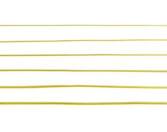 Juwelier-Messingdraht – Wickeldraht – Bulk-Drahtperlen – Goldfarbene Beschichtung – Messingdraht aus massivem Gold – ALLE GRÖSSEN 0,3/0,4/0,5/0,6/0,8/1 mm