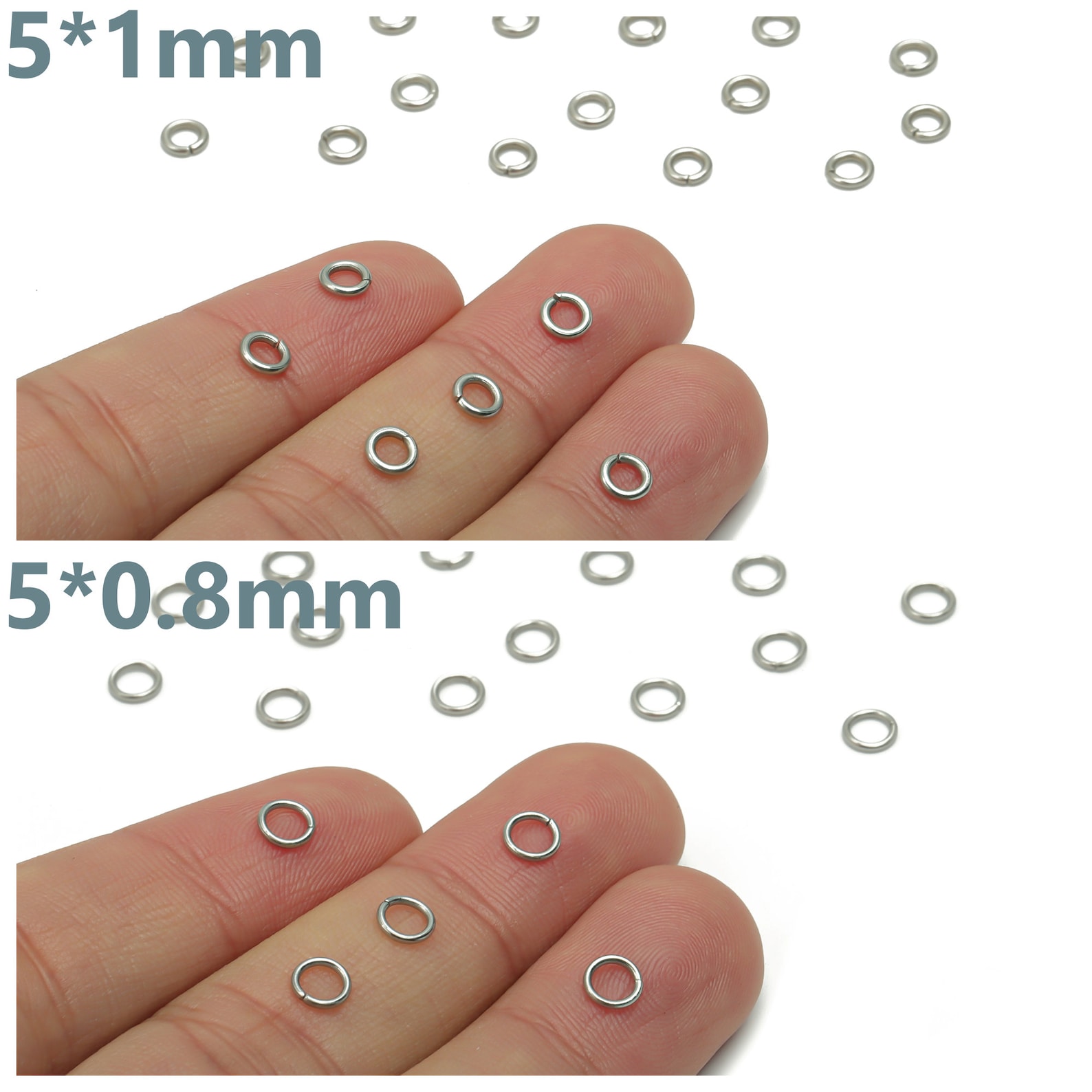 Closed Jump Rings 304 Stainless Steel Circle Jump Ring Etsy