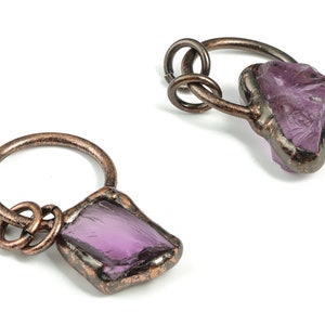 Natural Amethyst Pendant – Purple Amethyst Crystal Jewelry Charms – DIY Jewelry Making Supplies - Average Size - 44.13x24.96x6.95mm – NS1315