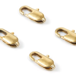 Brass Parrot Clasp - Raw Brass Lobster Claw Clasps - Jewelry Supplies - 12x5.9mm - PP1666