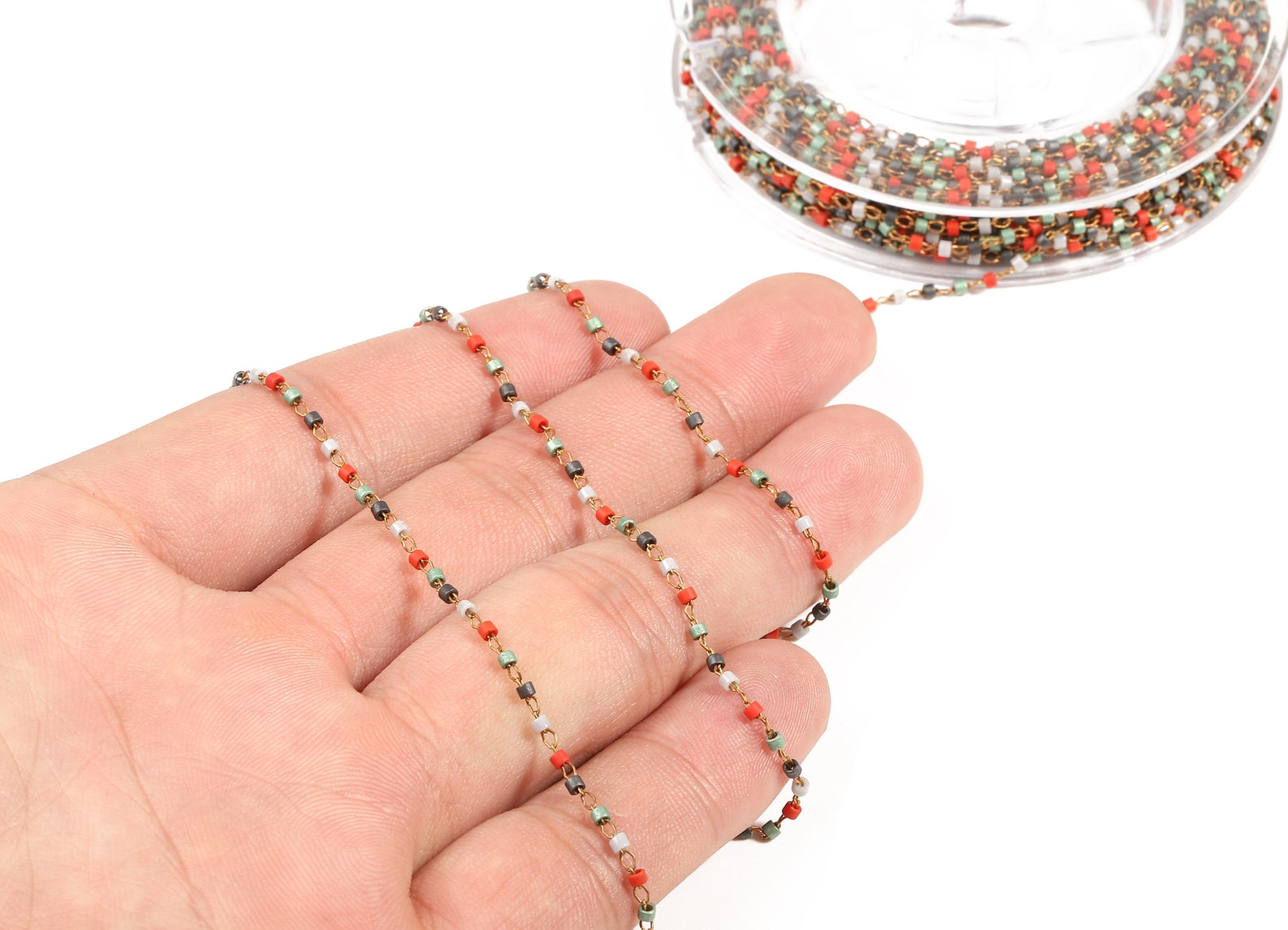 Toho Glass Beaded Chain Seed Beads Chain Toho Glass Bead Etsy