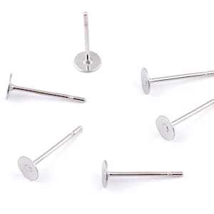 4x12mm Earring Stud Posts Surgical Grade Stainless Steel Earring Post ...