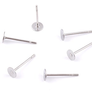 4x12mm Earring Stud Posts Surgical Grade Stainless Steel Earring Post ...