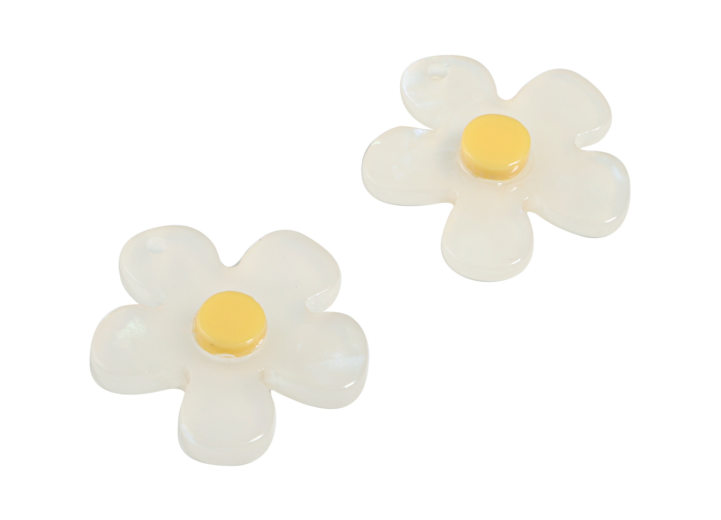 Acrylic Daisy Charms Daisy Earring and Pandant Earring Etsy