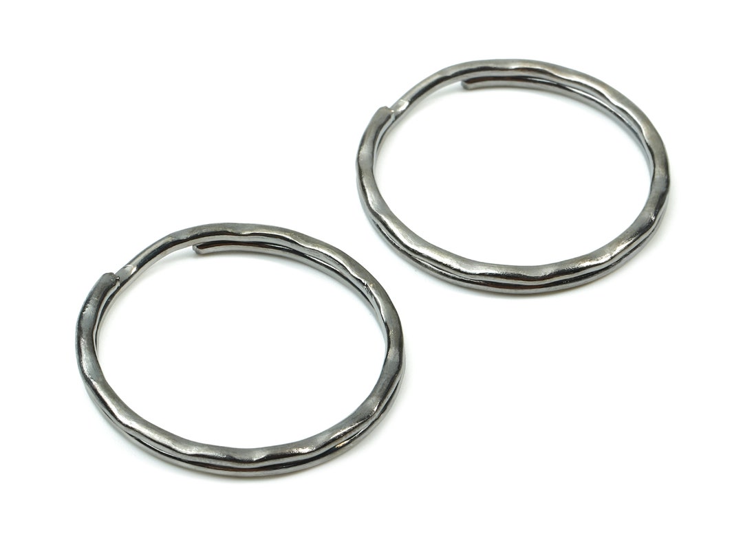 Gunmetal Metal Key Rings Split Rings Circle Key Rings Keychain
