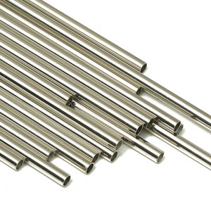 Srebrne tuby Himmeli - mosiężne okrągłe koraliki Himmeli DIY - okrągłe rurki do geometrii - do roślin powietrznych - 2,5 x 0,2 x 70 mm - PP4569S-70