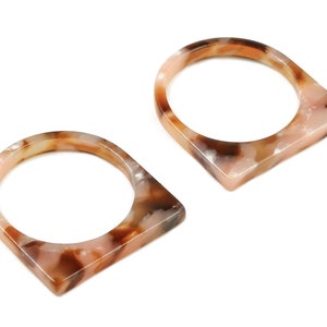 Acetate Round Charms - Acetate Ring - Acetate Round Pendant - Acetate D Earrings - Color Code: A405 - 20.63x19.28x2.69mm - AC1751-A405