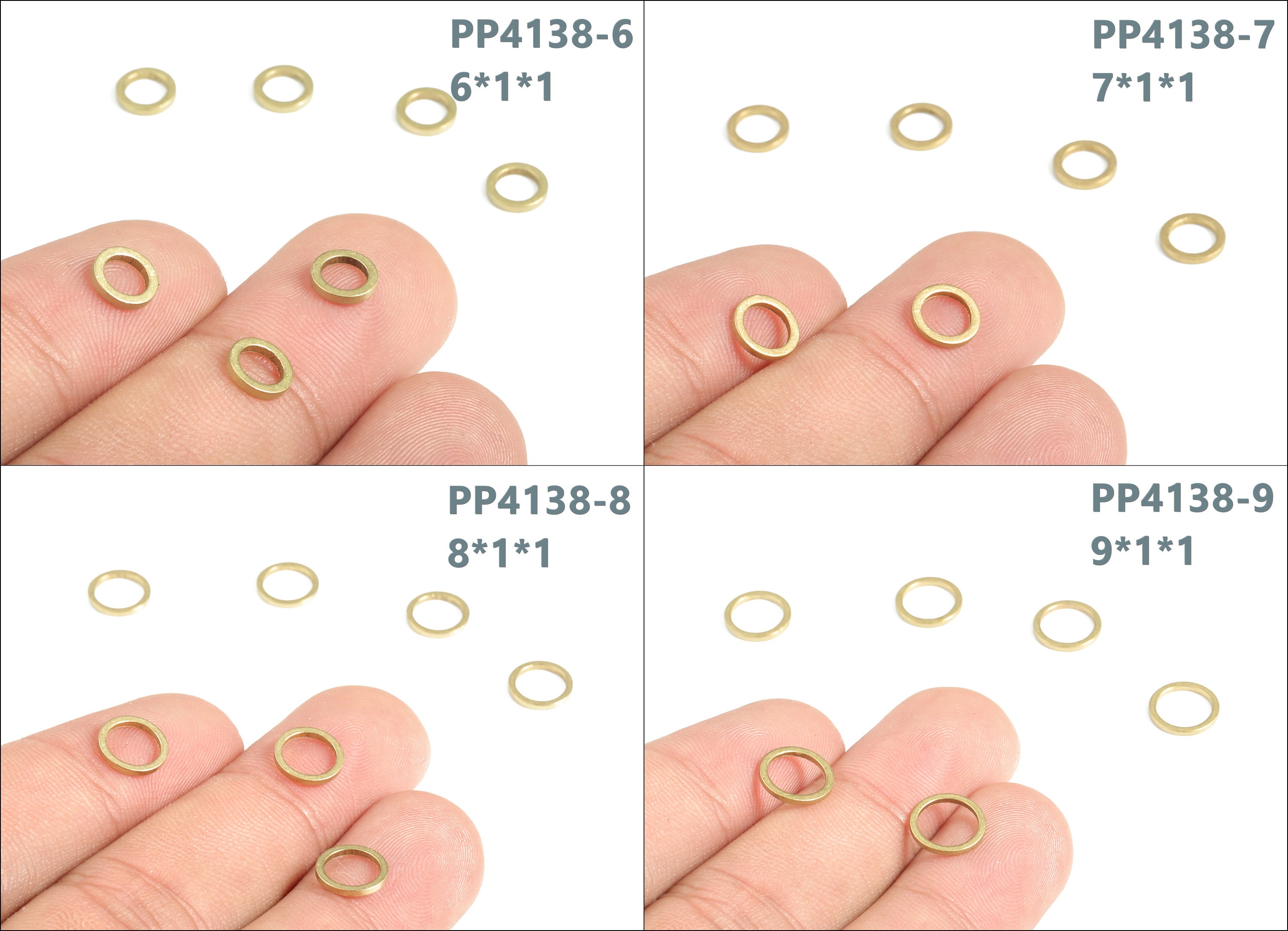 Brass Circle Connector - Raw Brass Round Charm - Closed Loop