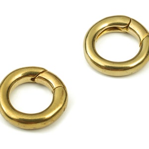 Conector de pendiente de palma redonda de latón - Encantos de pendientes de círculo de bronce crudo - Clips de latón Parrot - Suministros de joyería - 13x13x2.45mm - PP4416