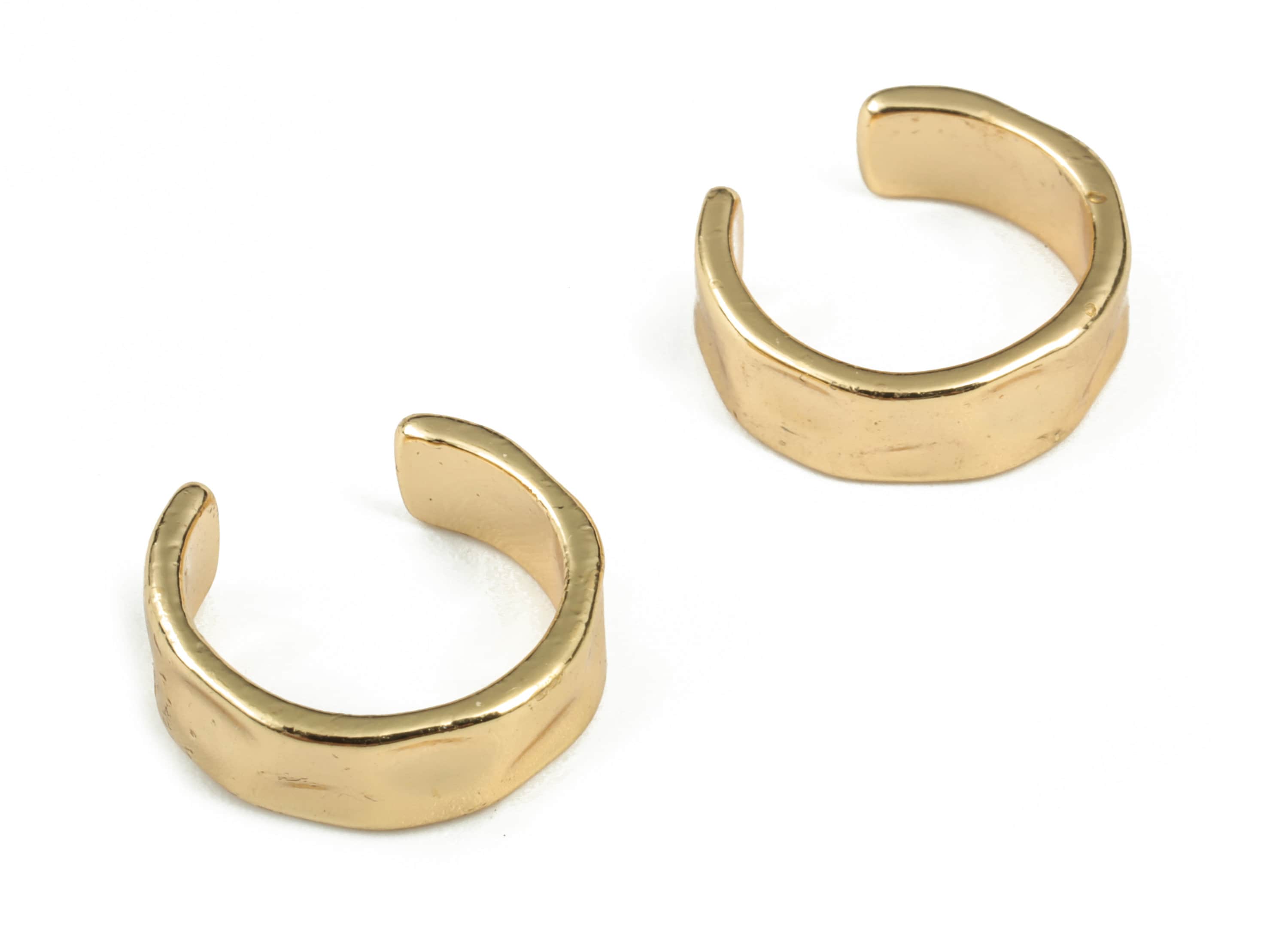 Brass Thick Ear Cuff No Piercing Ear Cuff Earring Gold Etsy