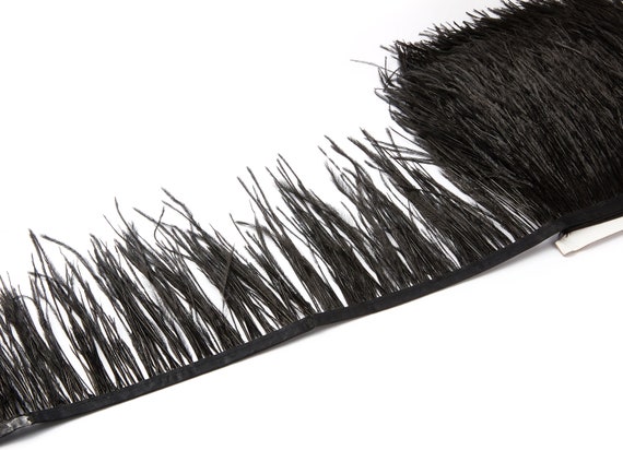 Free Shipping 10-15cm Black Ostrich Feather Trim - China Feather Fringe and  Feather Trimming price