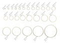 Brass Circle Connector - Raw Brass Round  - Closed Loop Ring - Earring Hoop Link - 1 mm X ALL SIZES 6mm 7mm ... 45mm 50mm 60mm - PP4138