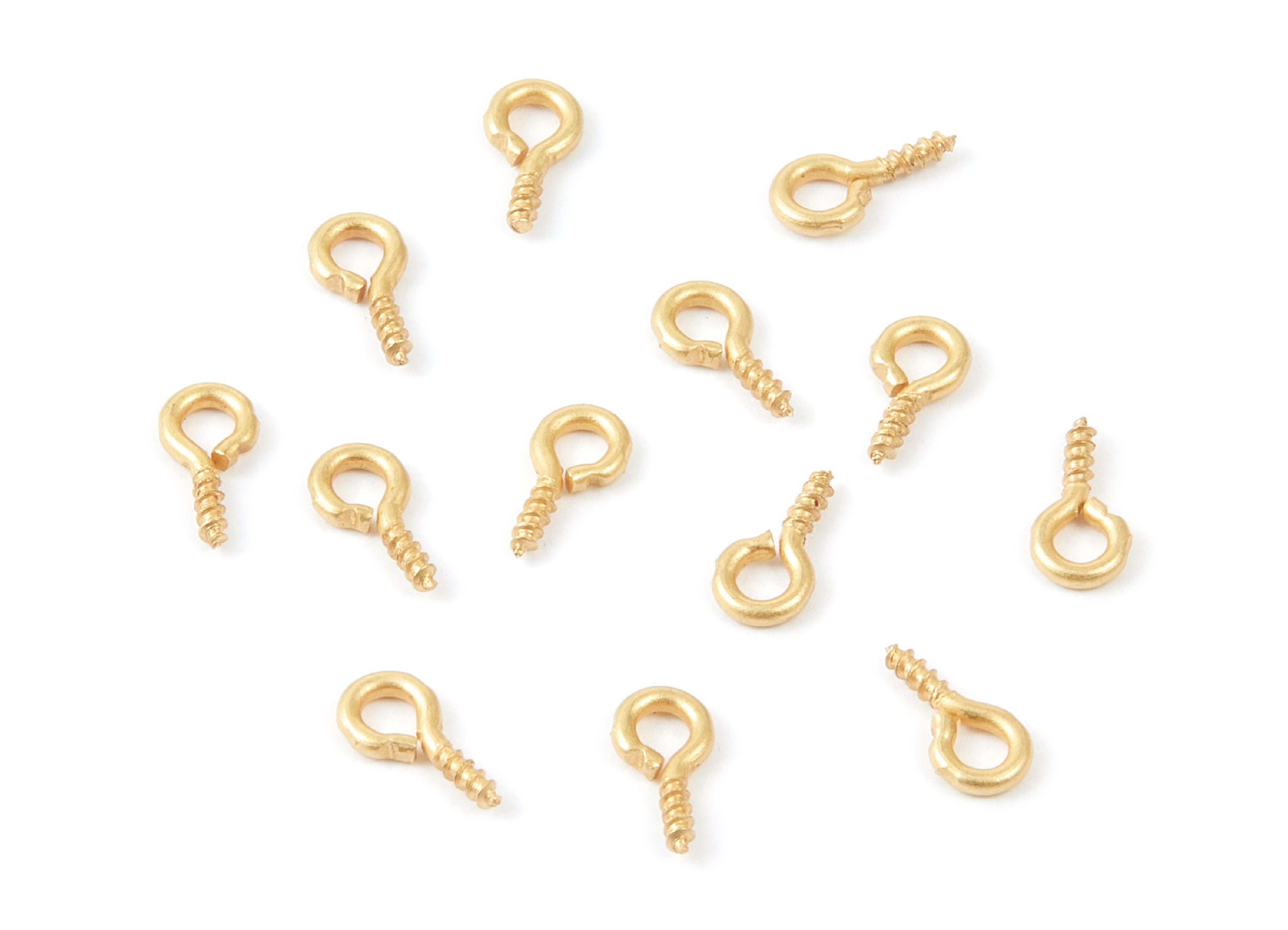 Screw Eye Bails,screw Eye Pins With Gold Color 22/17/12 Mm,for Pendants  Vials Charms Resin Jewelry Supplies 