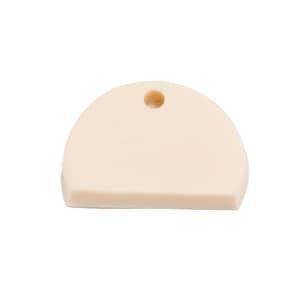 Polymer Clay Anhänger - Handgemachte Halbkreis Anhänger Basis - Geometrie Handgefertigter Schmuck - Polymer Clay Anhänger - 16x11x2mm - PC2369E