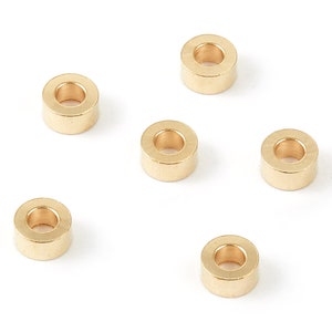 Industrial Brass Tube - Brass Tube Beads - 6*3 - Raw Brass Plain Tube Beads - jewelry supplies - 5.98x5.98x2.94mm - PP1492