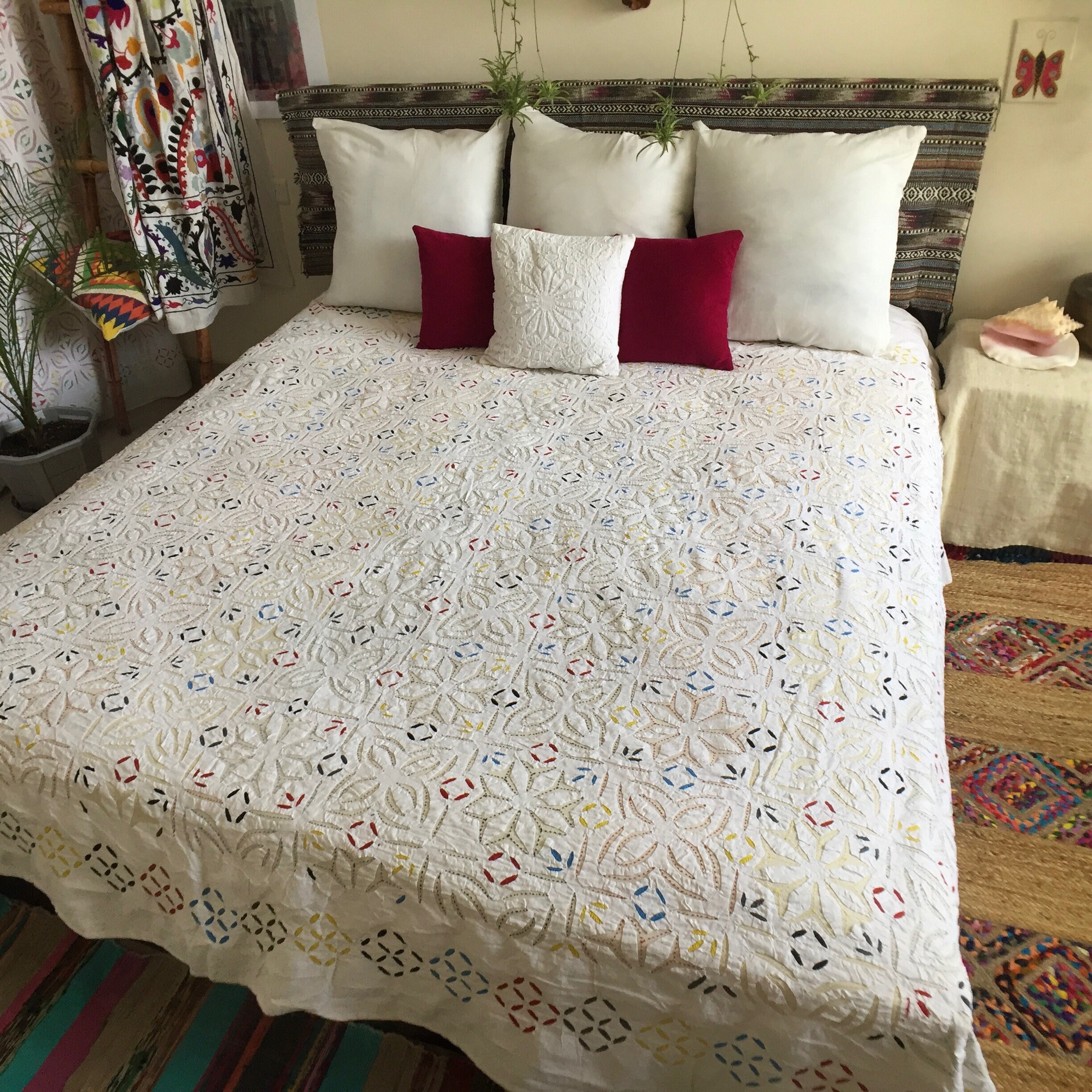 Cutwork Bedding - Etsy