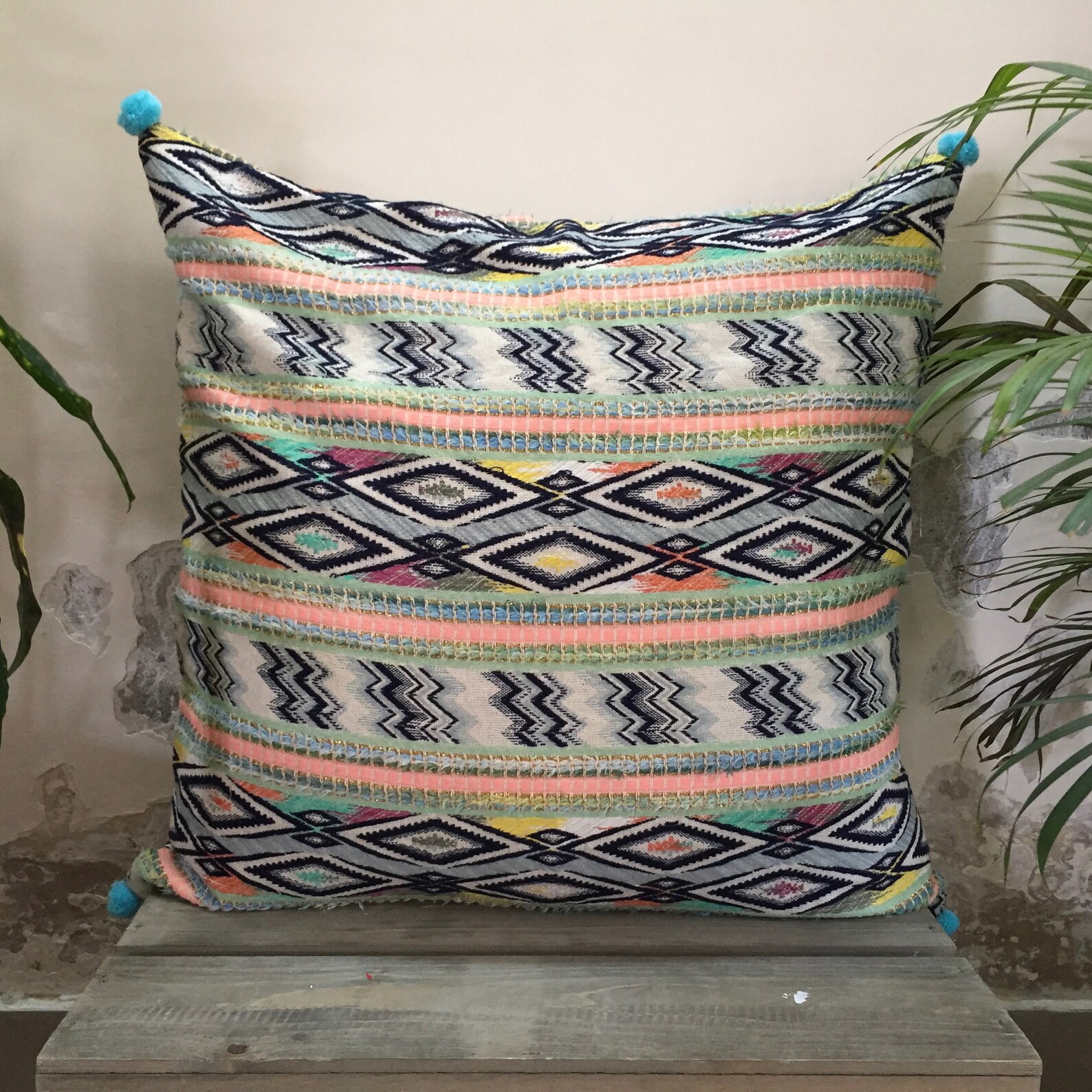 TRIBAL LARGE OVERSIZE Pillow Case 24x24 60x60 Sofa Pillow Etsy