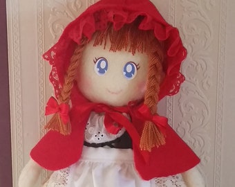 Handmade Little Red Ridinghood Doll