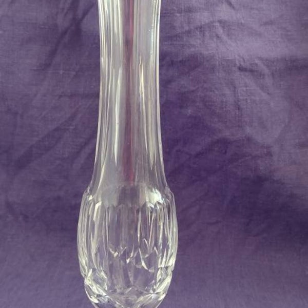 Waterford crystal bud vase, signed