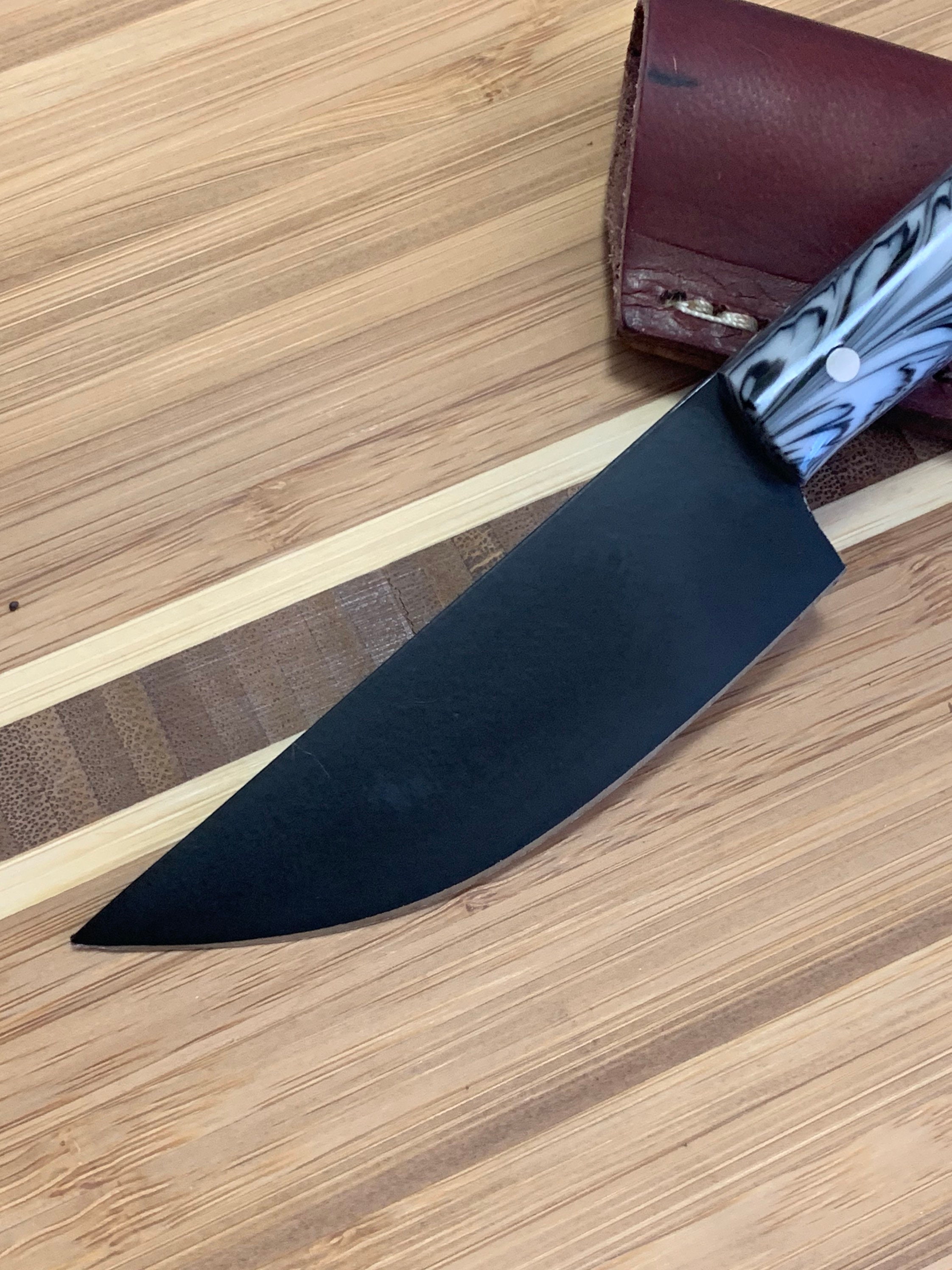 Custom handmade stainless steel etching pattern knife Etsy