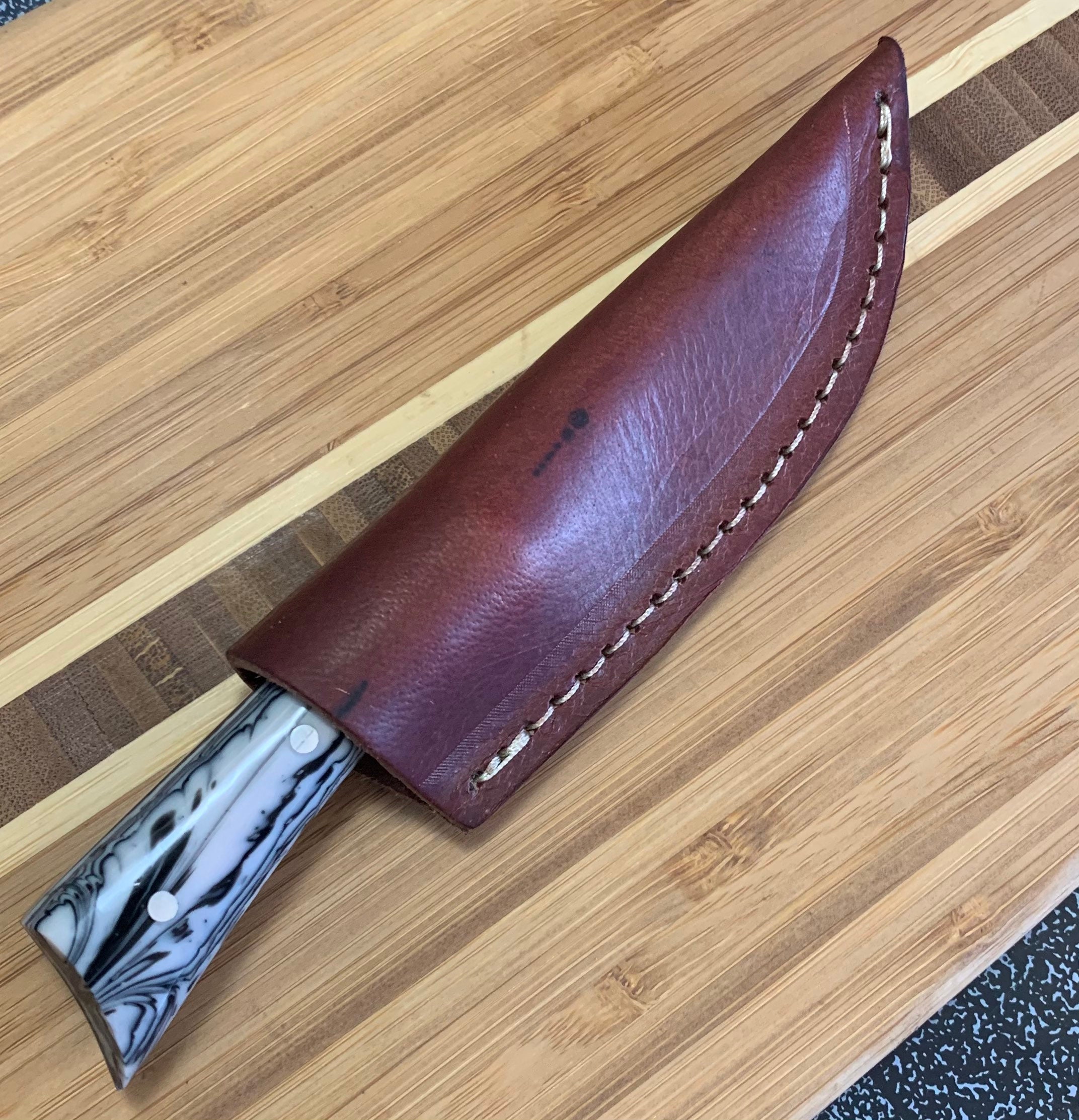 Custom handmade stainless steel etching pattern knife Etsy