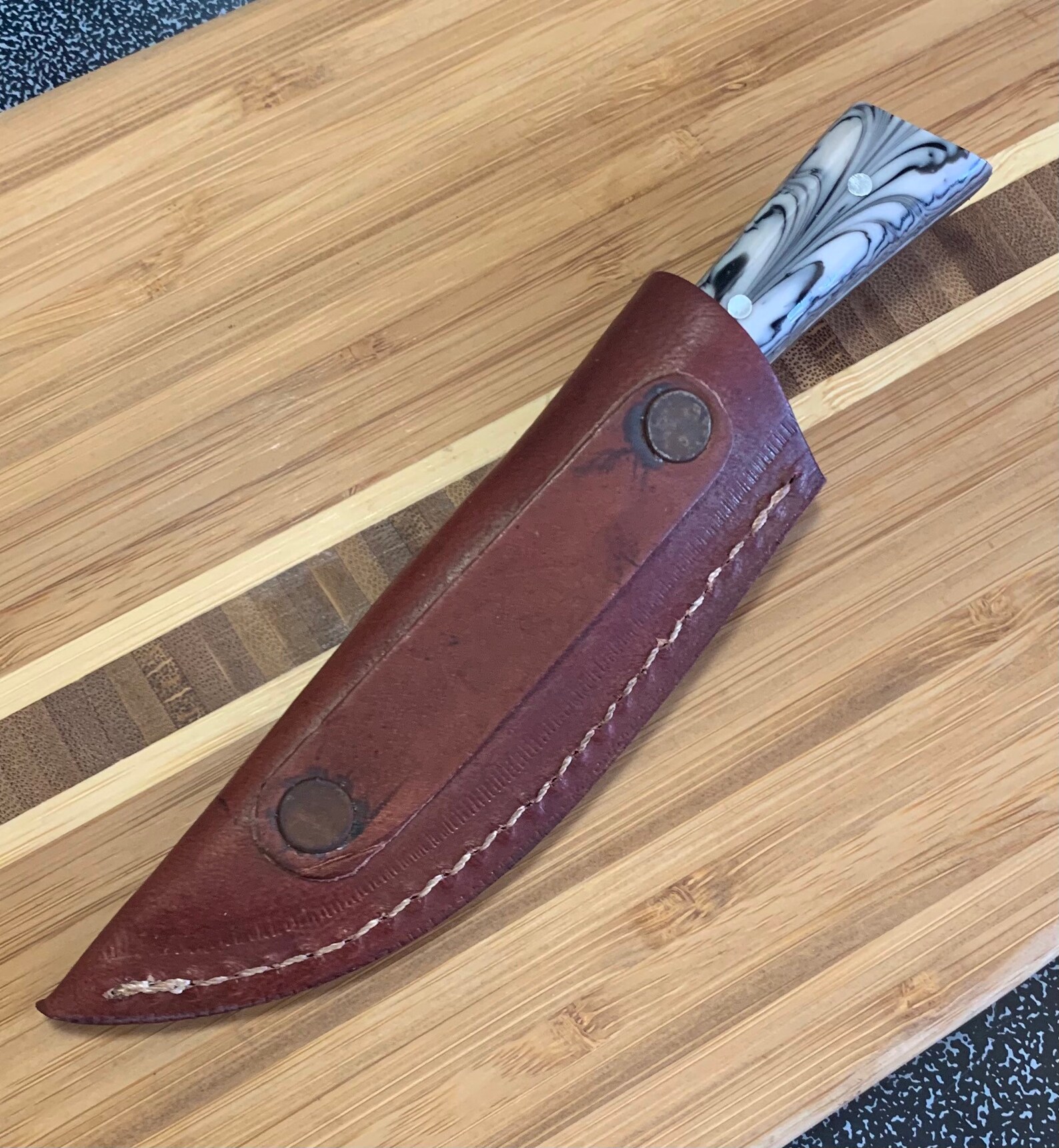 Custom handmade stainless steel etching pattern knife Etsy