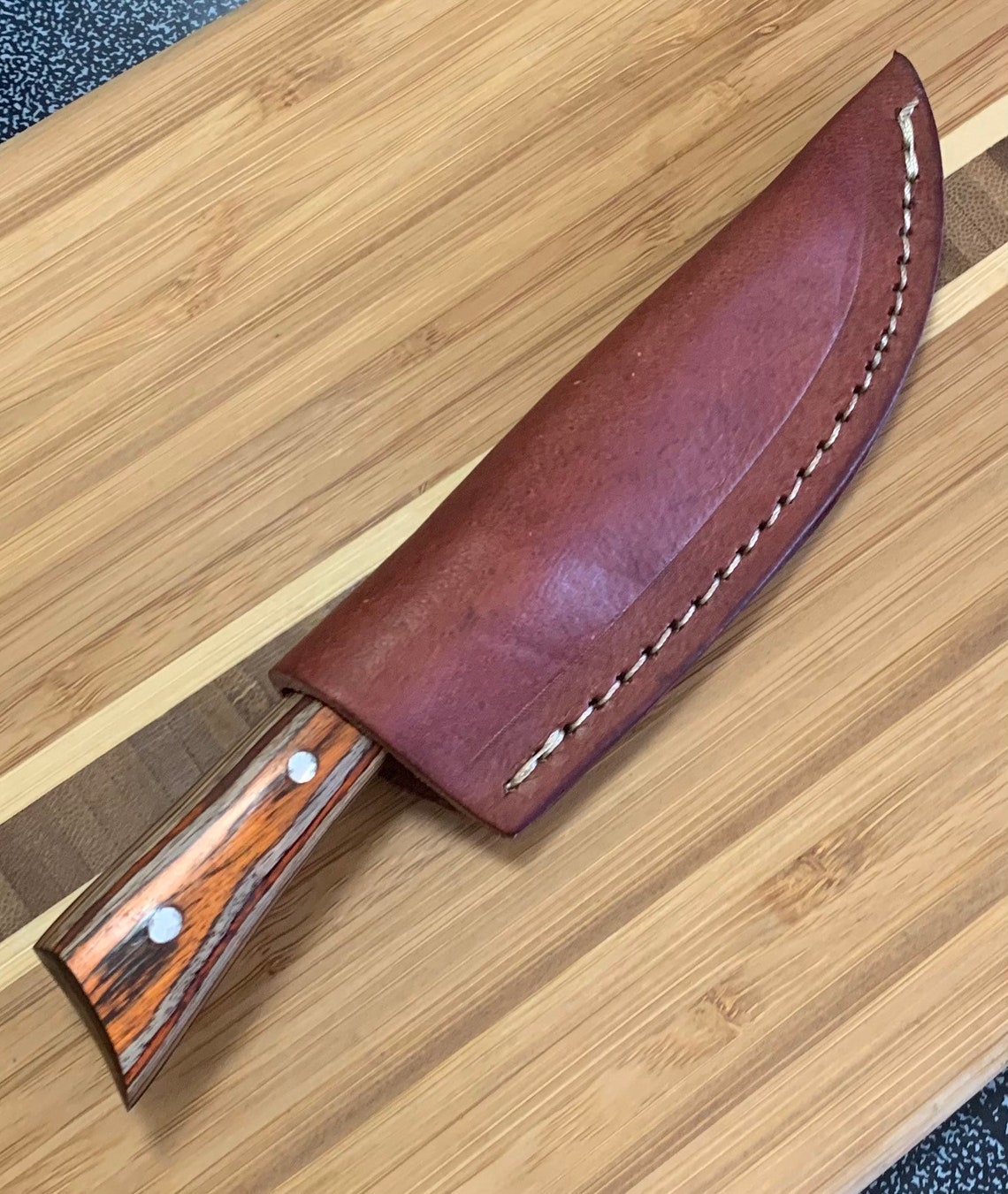 Custom handmade stainless steel etching pattern knife Etsy