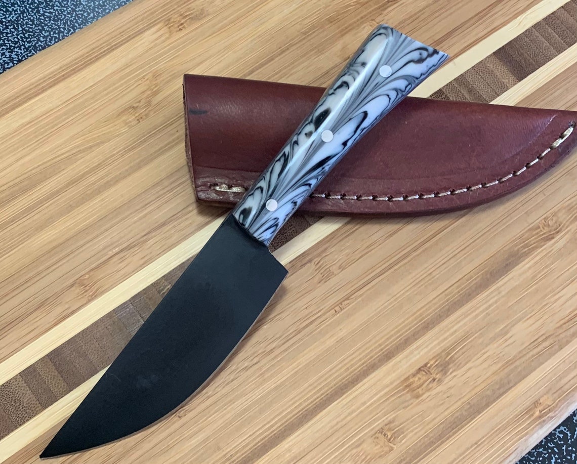 Custom handmade stainless steel etching pattern knife Etsy