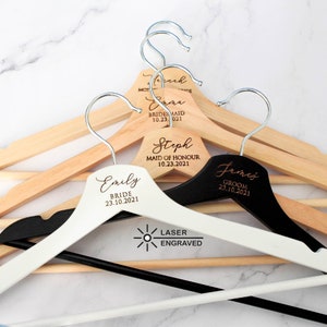 Personalised Coat Hanger, Bridesmaid Hangers, Bridal Dress Hanger, Hens night party, Bridesmaid proposal gift, Bridal shower Dress Hanger