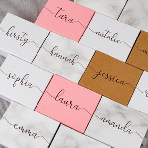 Jewellery Gift Box(9x7x3cm) Cardboard Drawer, Black, White, Marble, Blue, Pink, Kraft AU for Wedding Birthday Favours and Gifts