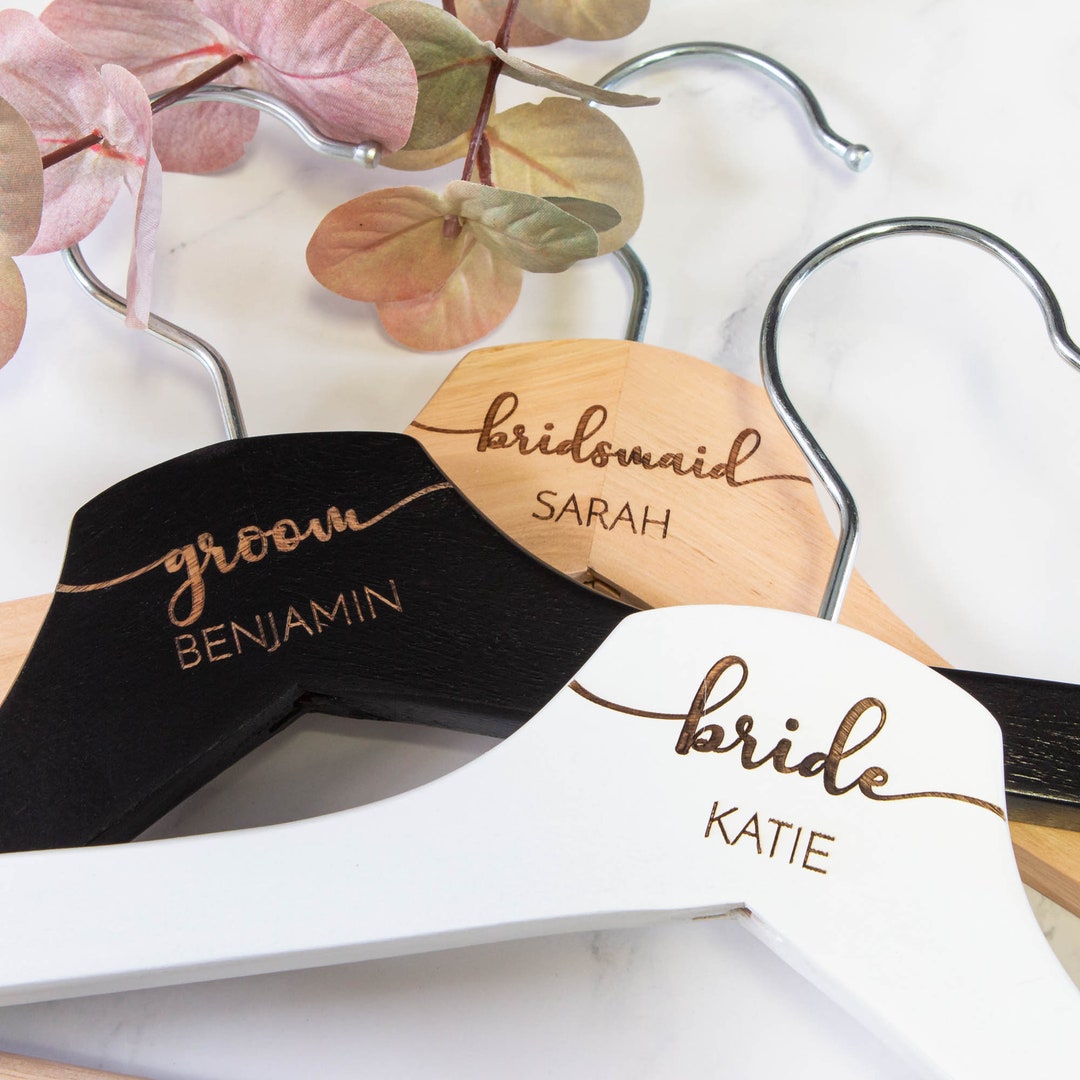 Personalised Coat Hanger Bridesmaid Hangers Bridal Dress Etsy Australia