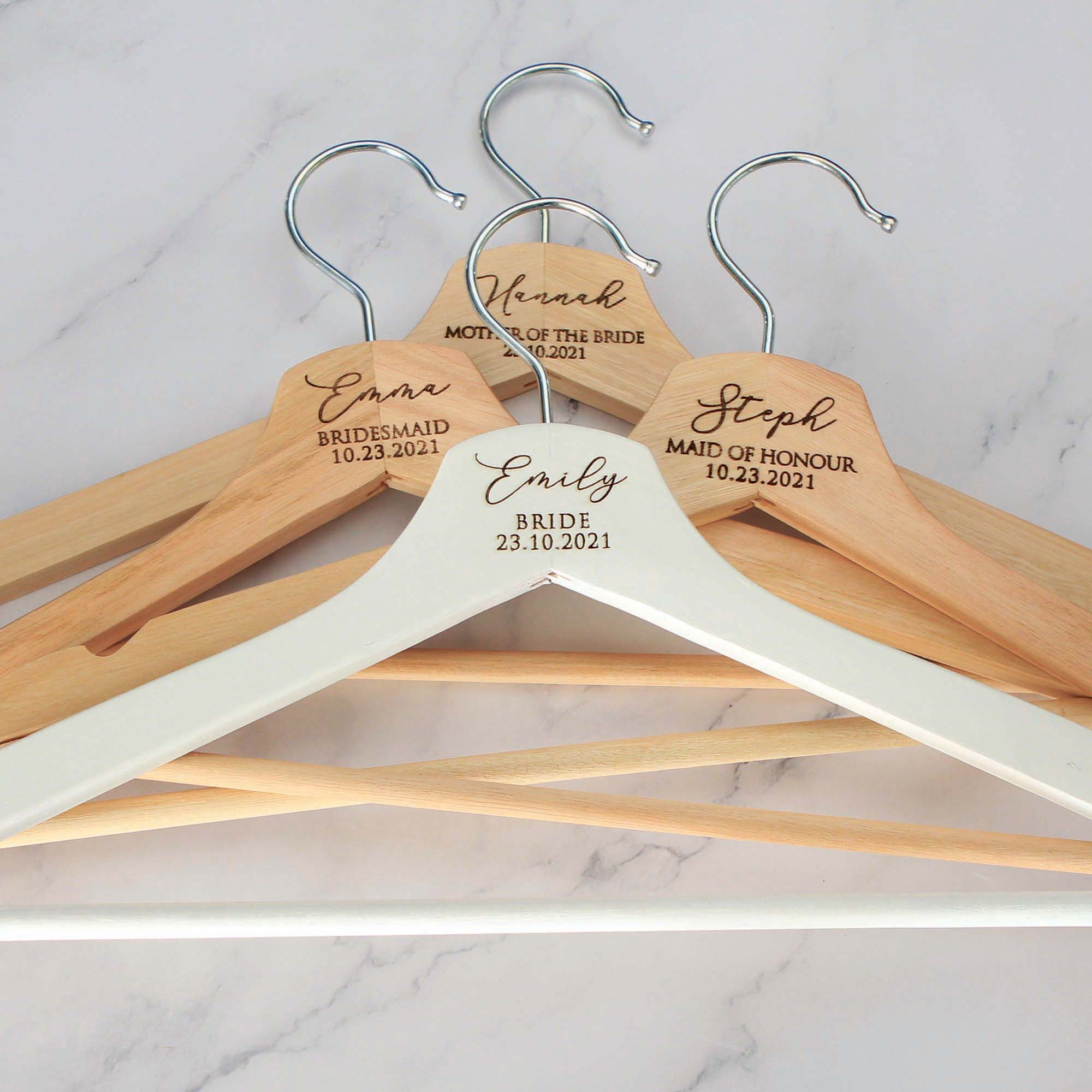 Personalised Coat Hanger Bridesmaid Hangers Bridal Dress Etsy