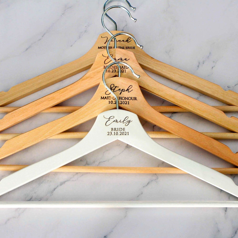 Personalised Coat Hanger Bridesmaid Hangers Bridal Dress Etsy Australia