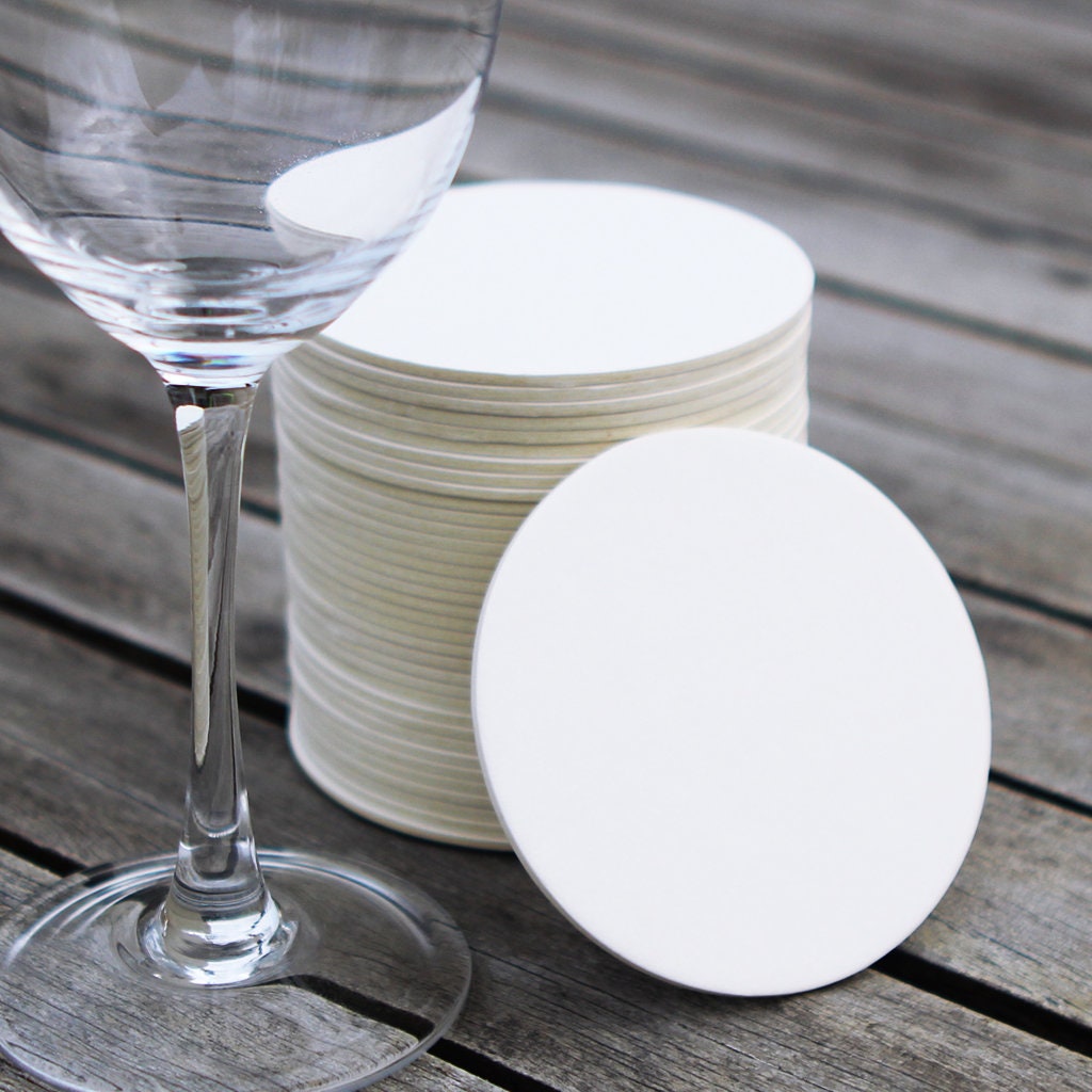 Plain Coasters Blank Water Absorbent Coasters Wedding Gift | Etsy