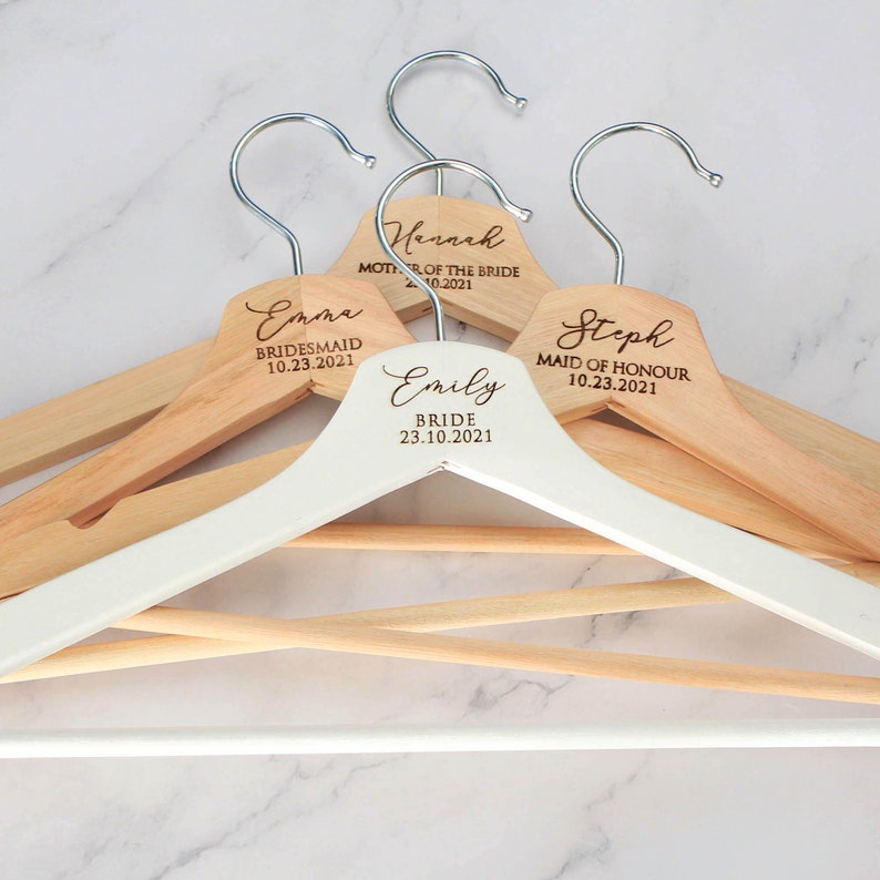 Personalised Coat Hanger Bridesmaid Hangers Bridal Dress Etsy Australia